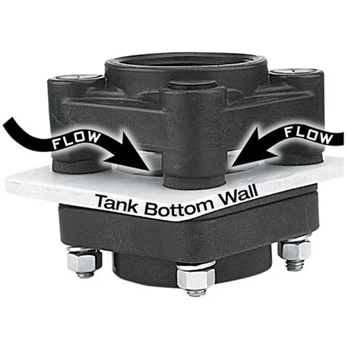 3/4" Female x 1" Female Bottom Drain Flange