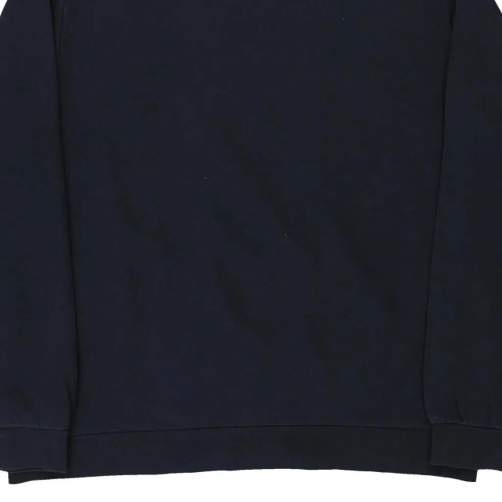 Adidas Spellout Sweatshirt - Large Black Cotton Blend
