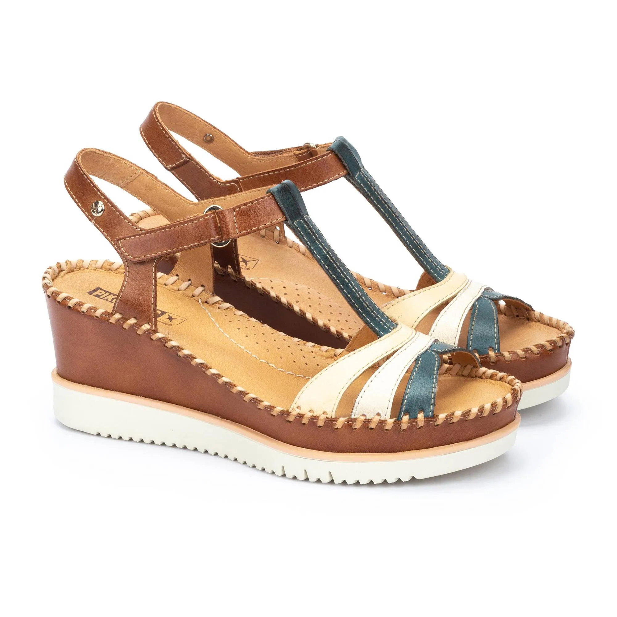 AGUADULCE Women's wedge sandals with extra-light sole