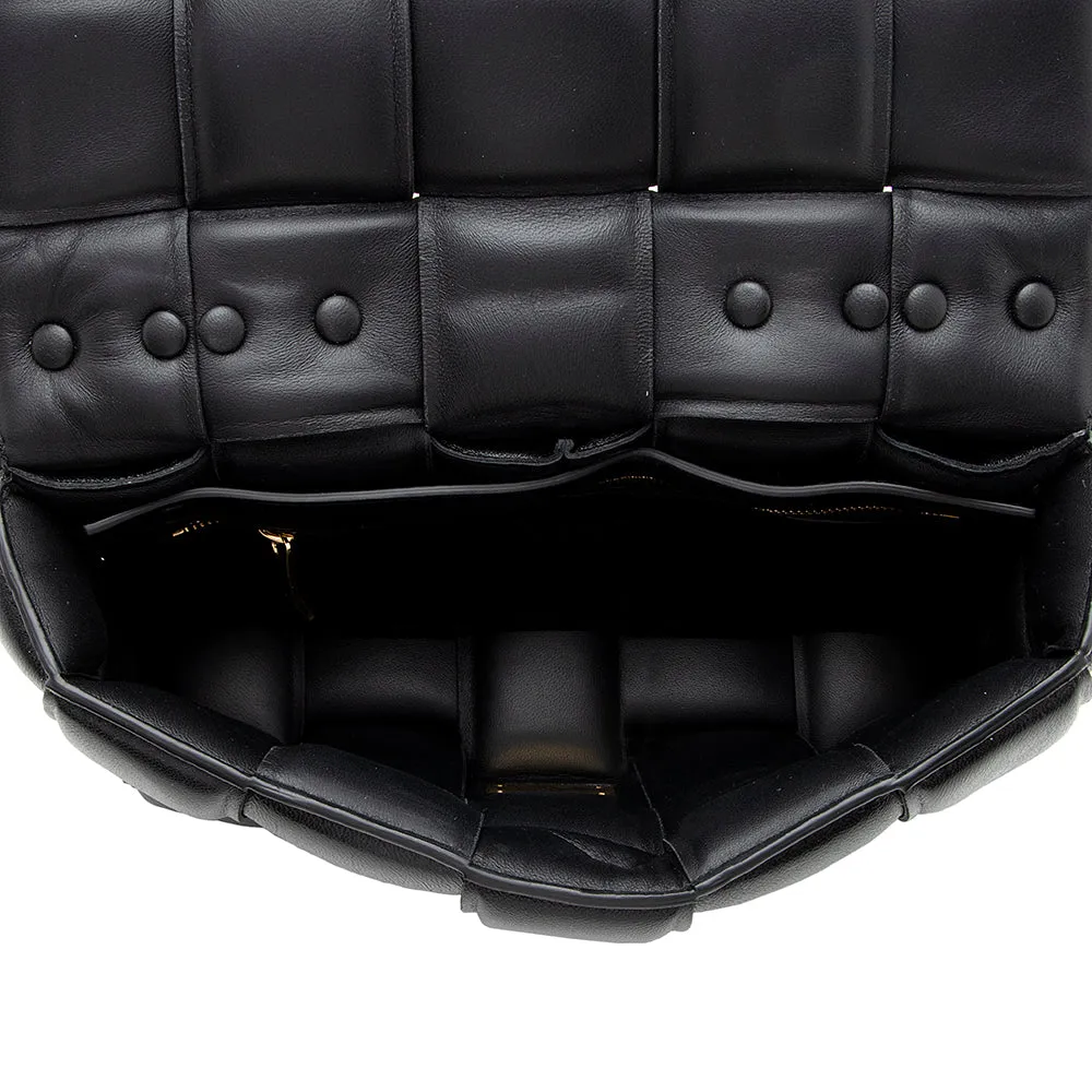 Bottega Veneta Lambskin Cassette Chain Maxi Shoulder Bag