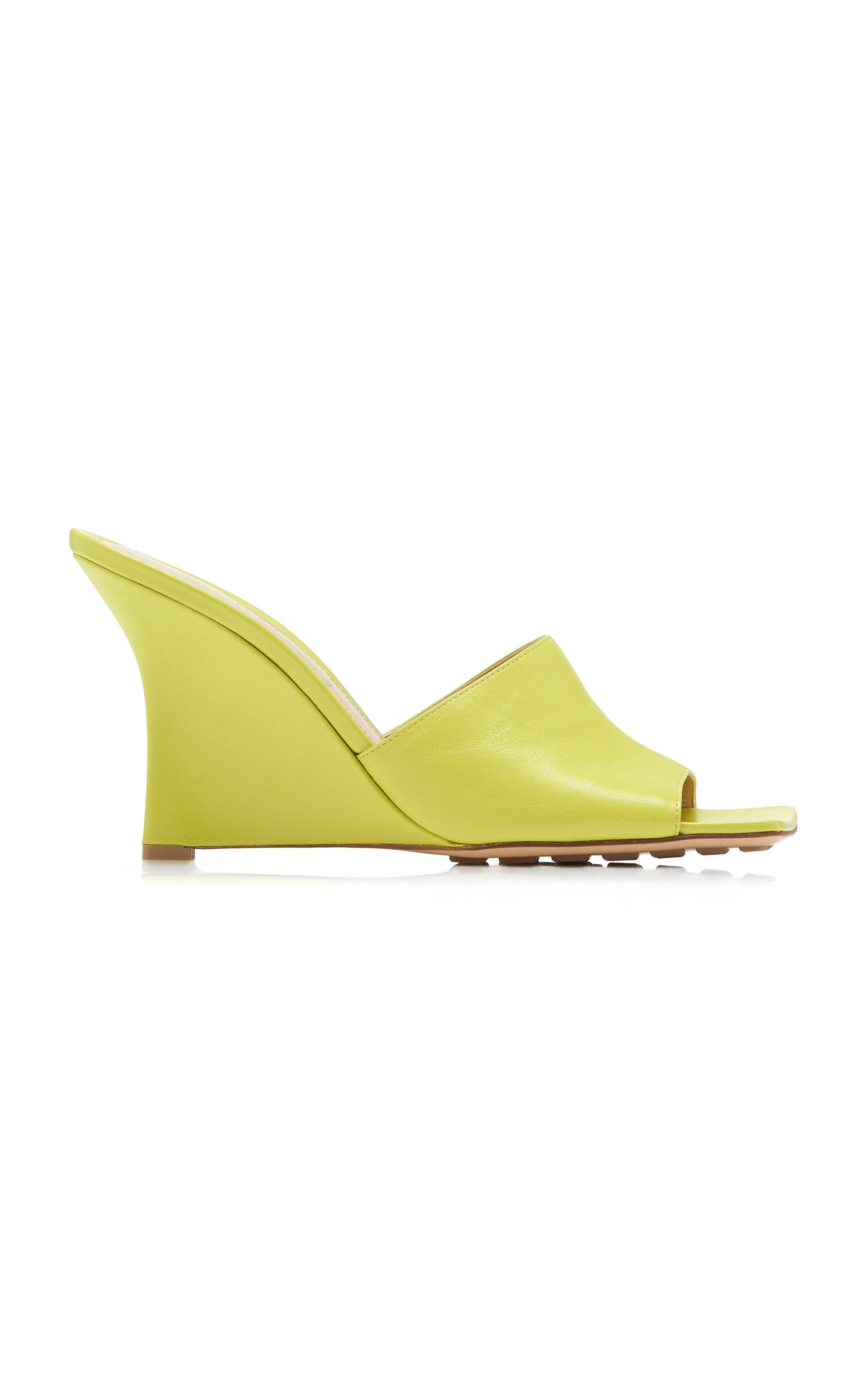 Bottega Veneta Stretch Wedge Lounge Leather Mules