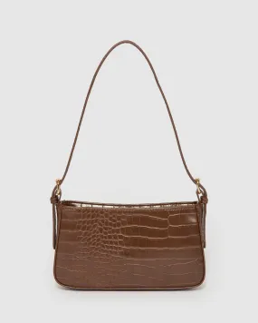 Brown Frankie Buckle Strap Shoulder Bag
