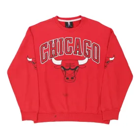 Chicago Bulls Nba NBA Sweatshirt - Large Red Cotton Blend