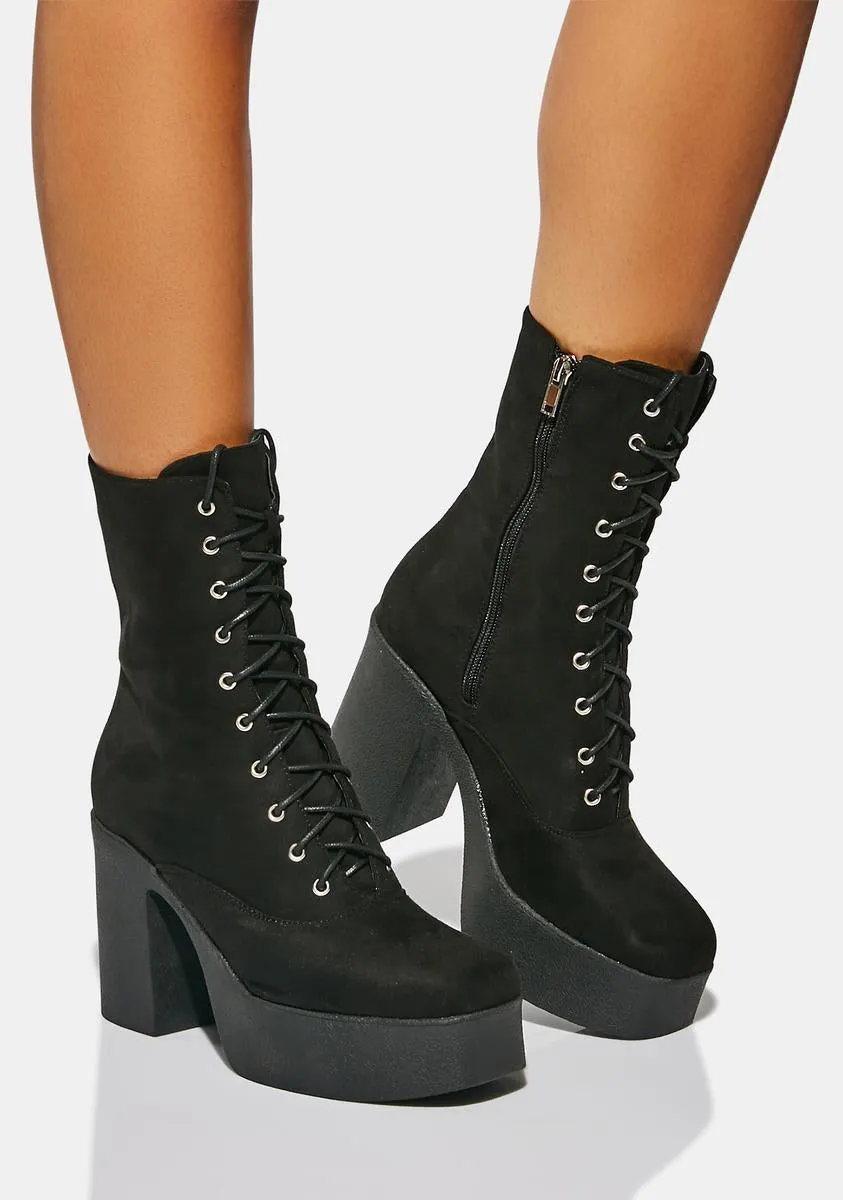 Child's Play Platform Ankle Boots-