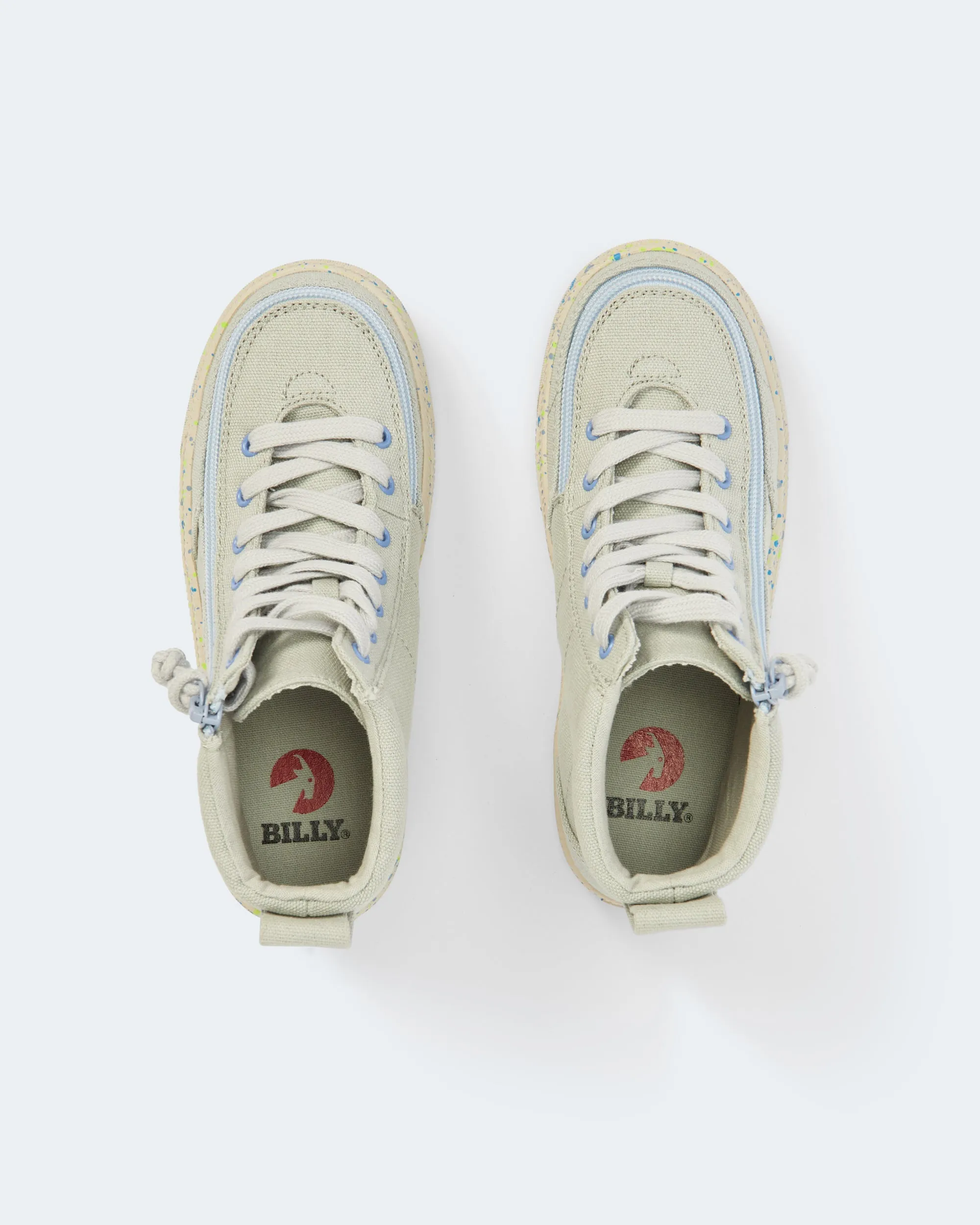 Classic High Top (Kids) - Grey/Blue Speckle