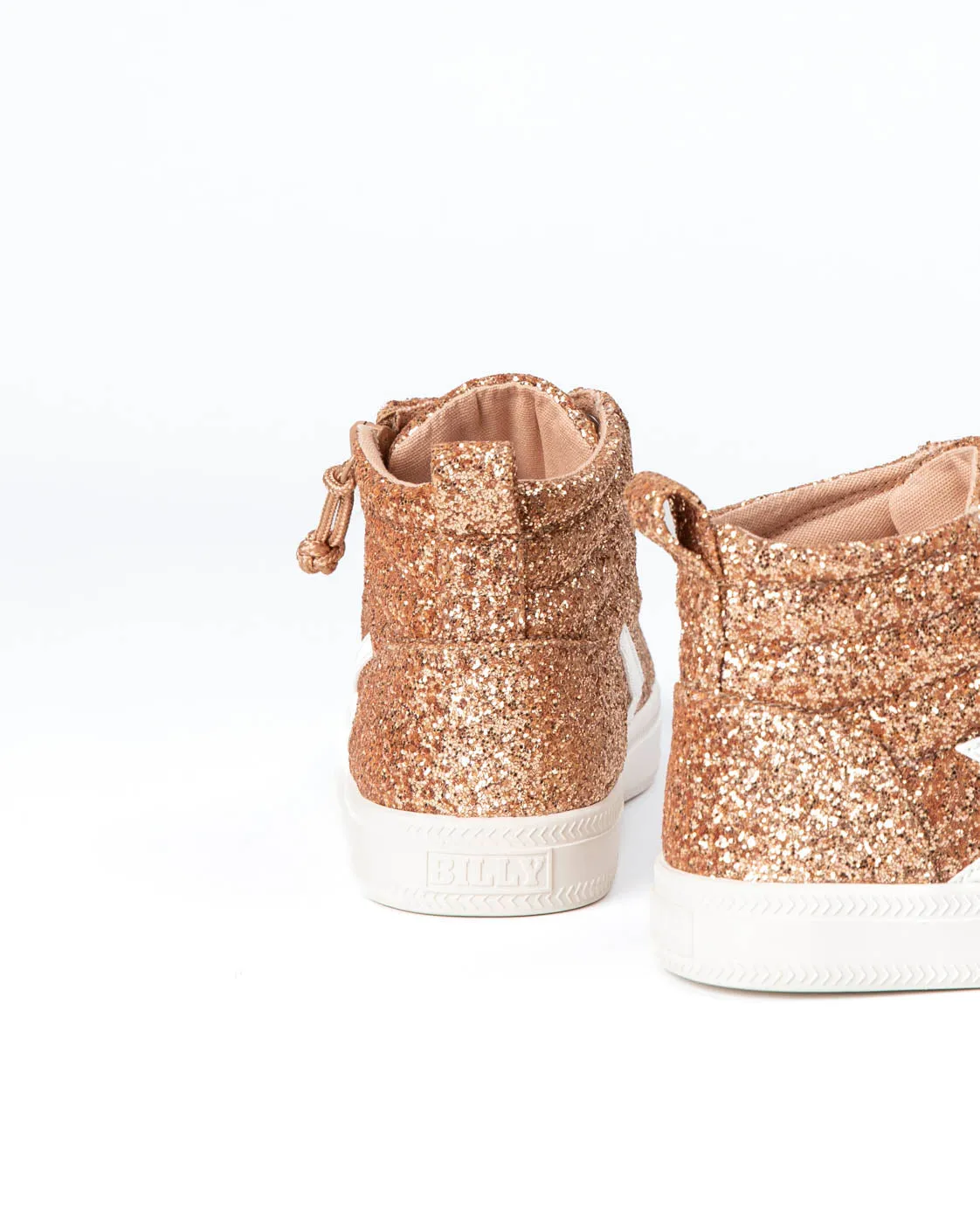 CS High Top (Toddler) - Rose Gold Glitz