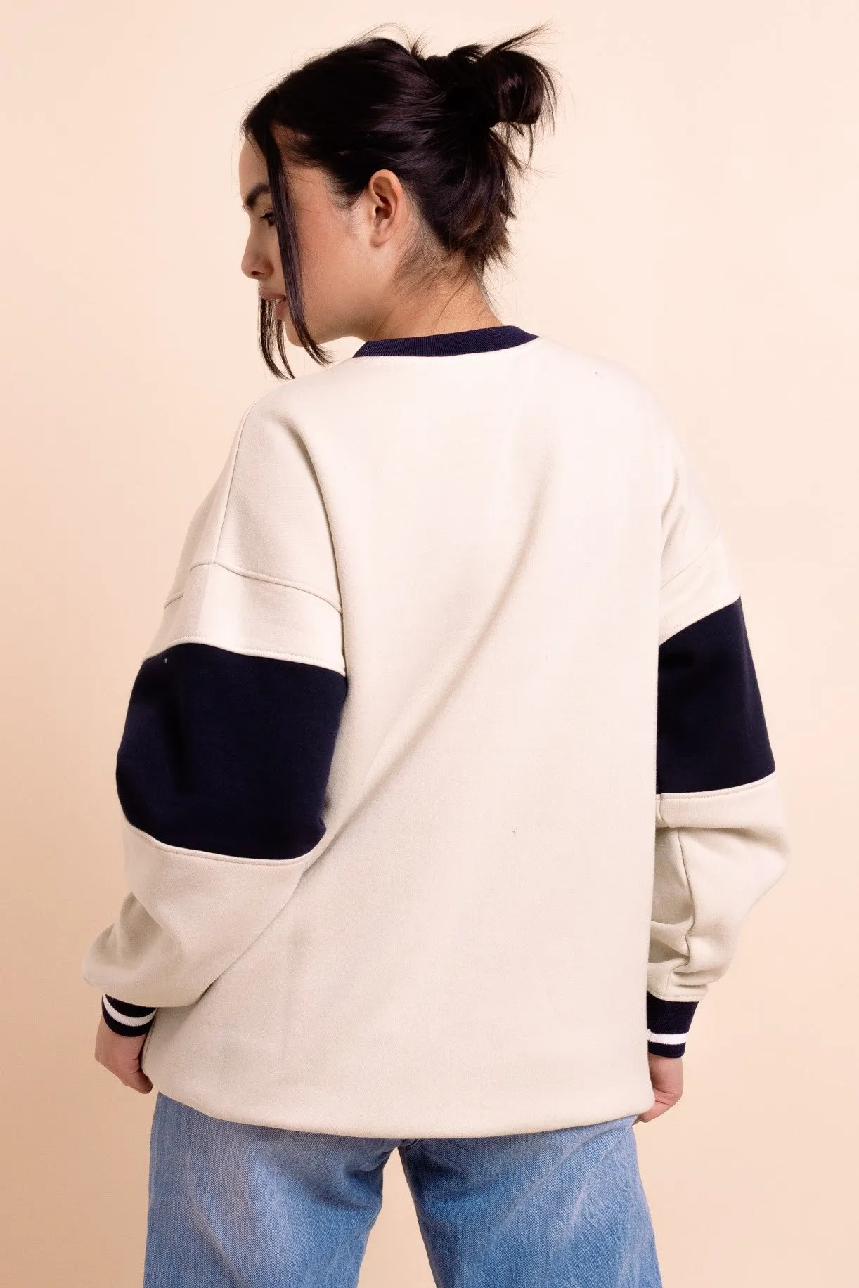Daisy Street Panelled LA Sweatshirt