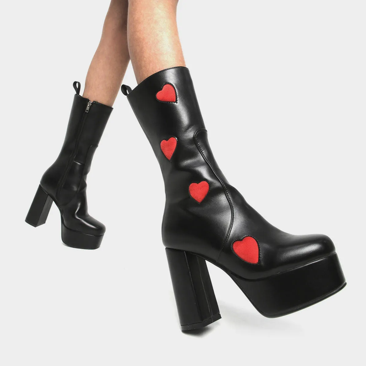 Game Of Love Platform Calf Boots