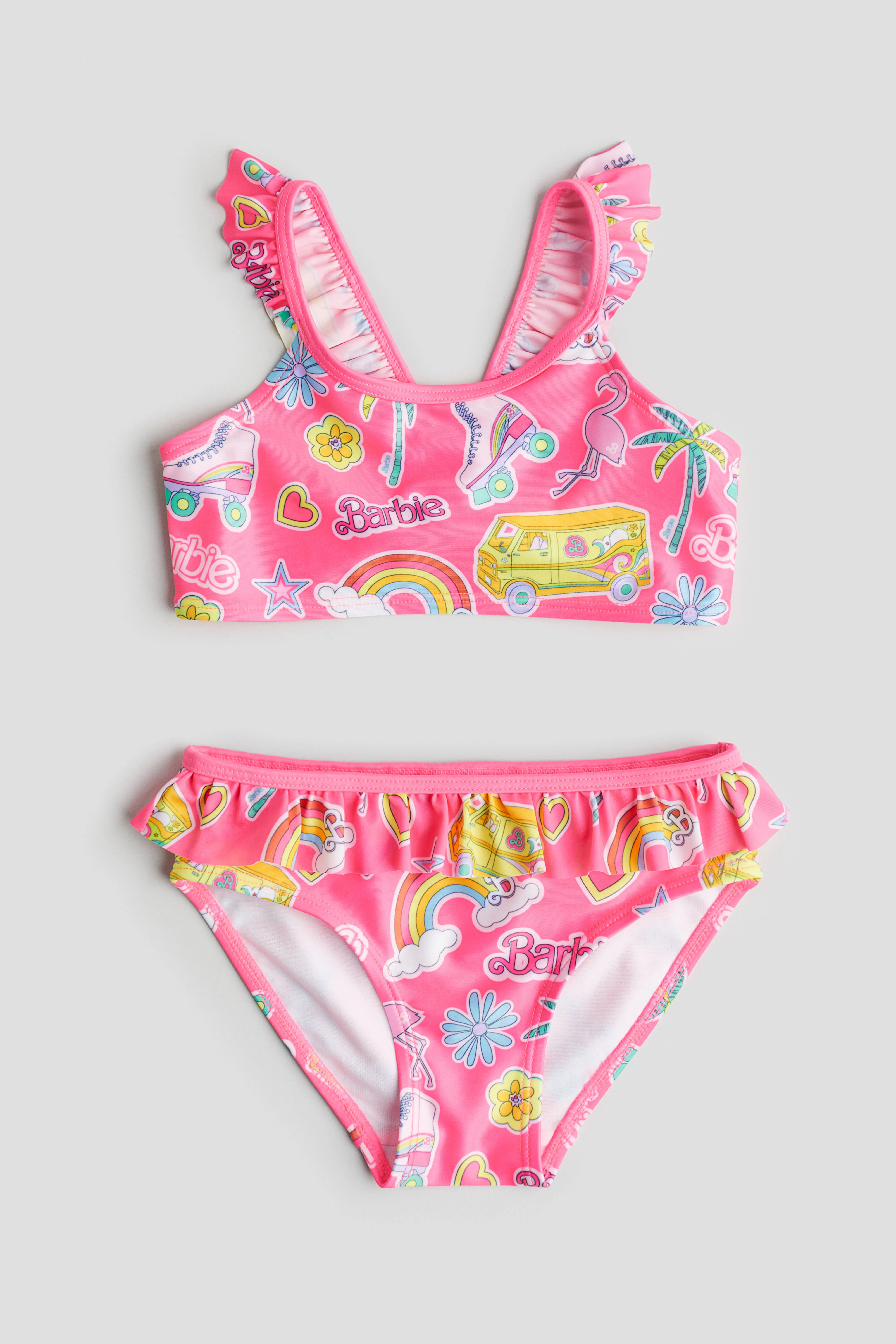 H&M Flounced Printed Bikini