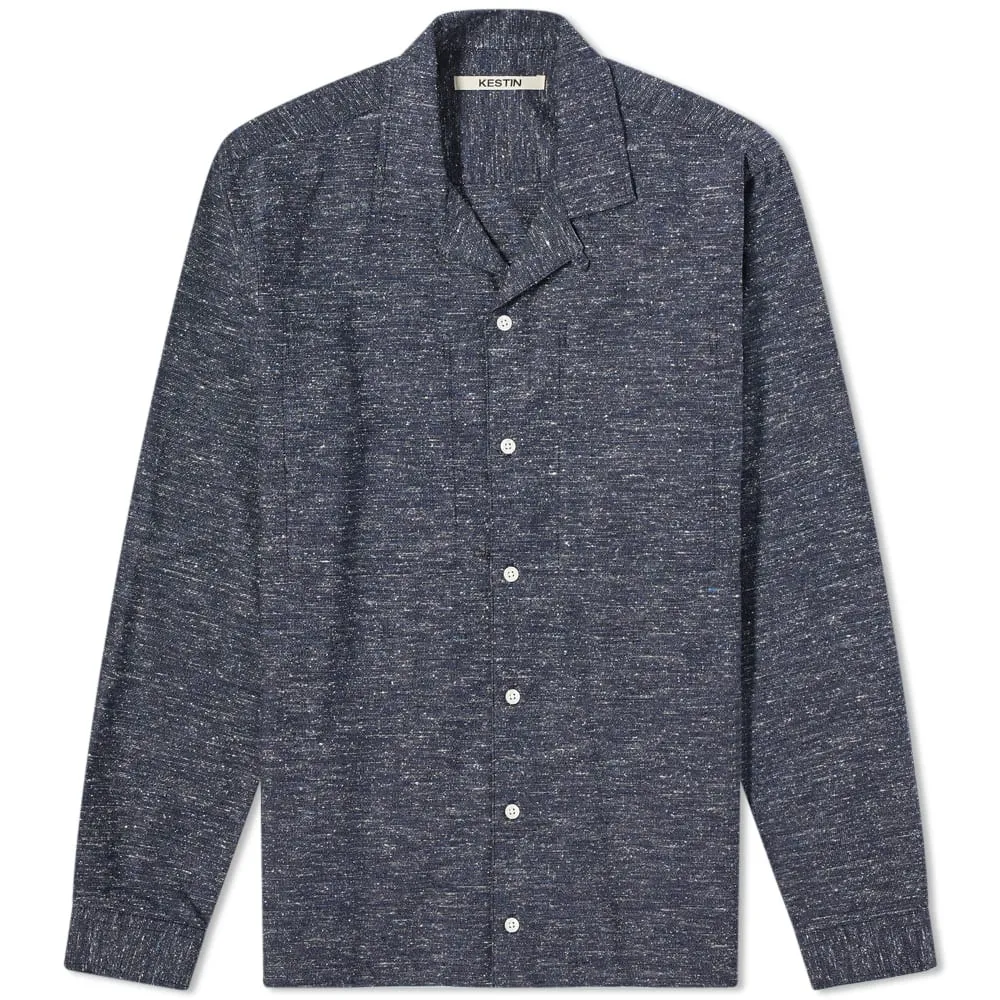 Kestin Tain ShirtNavy Nep Oxford