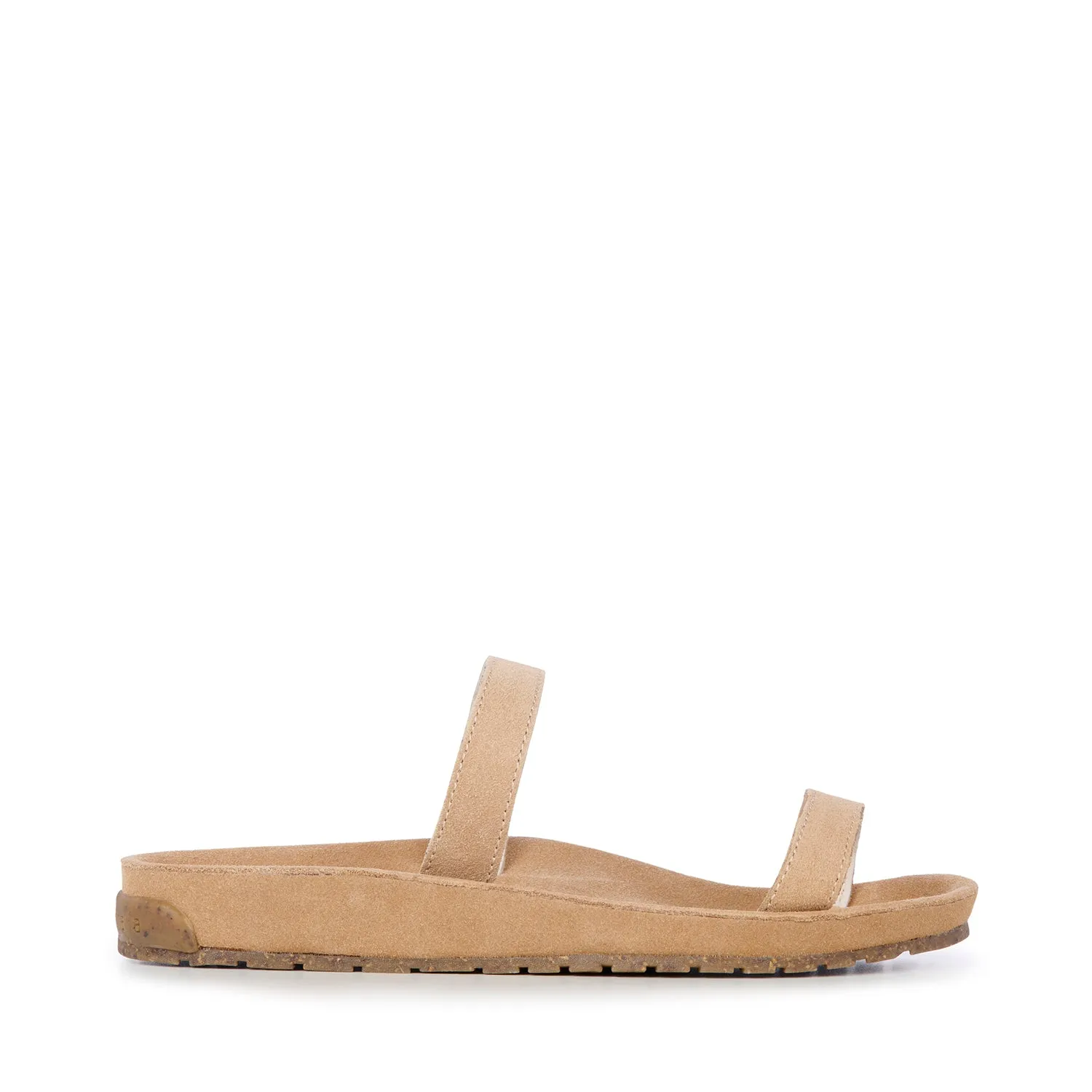  Lorikeet Suede Slide in Almond CLOSEOUTS  
