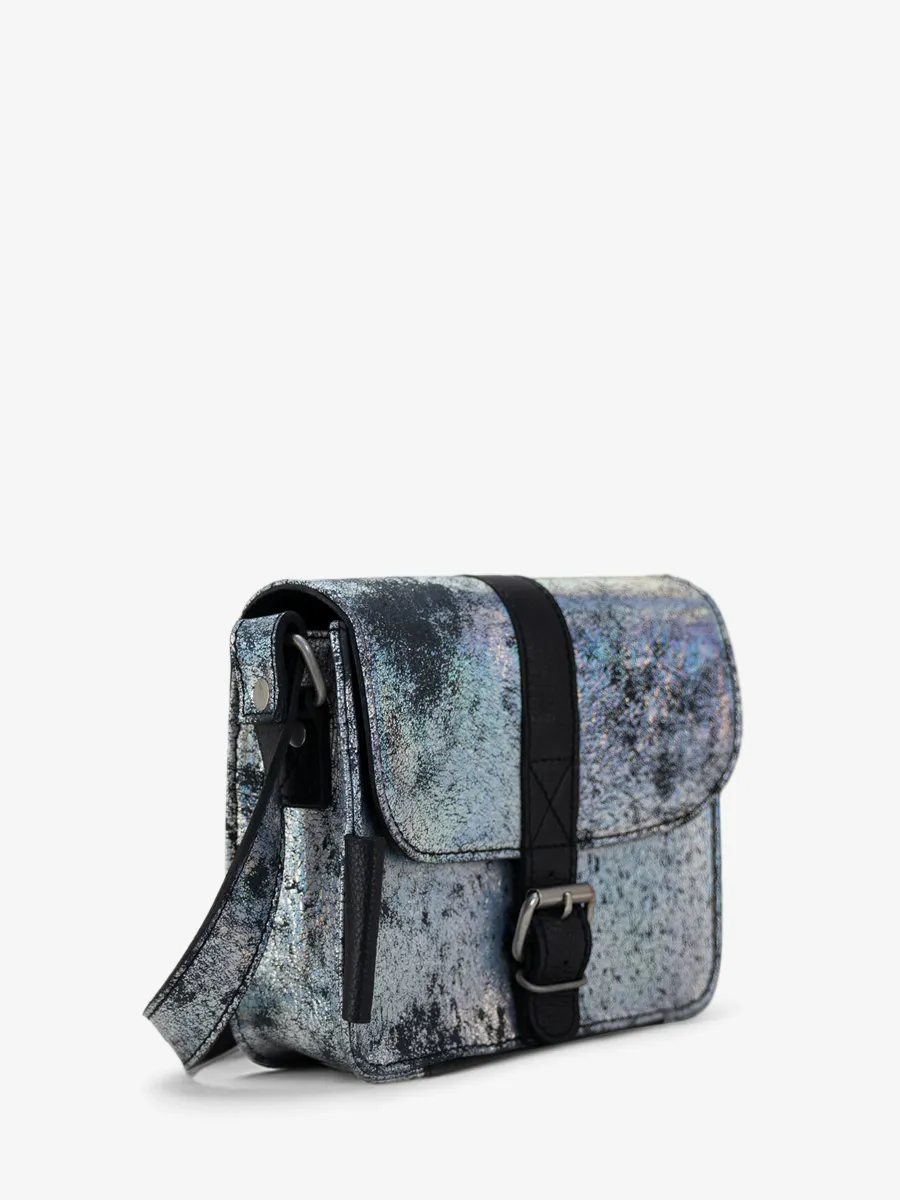Mini Holographic Leather Shoulder bag for Women - L'Essentiel Galaxy | PAUL MARIUS