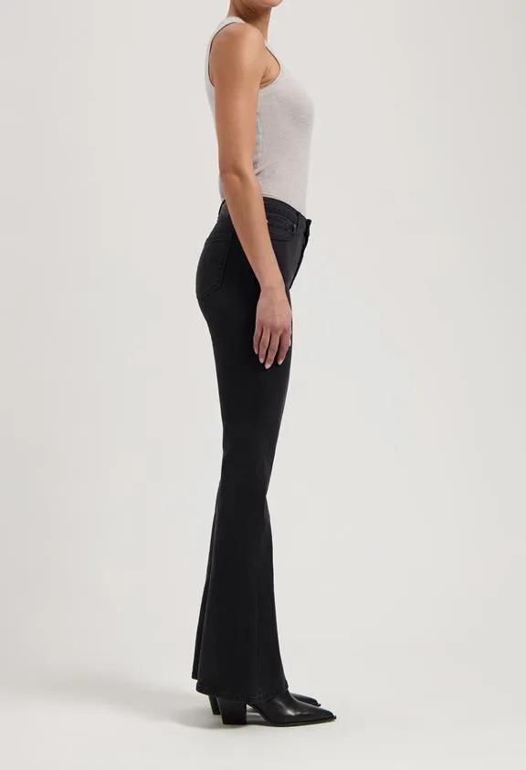 MUD Jeans Jeans High Flared Isy Stone Black