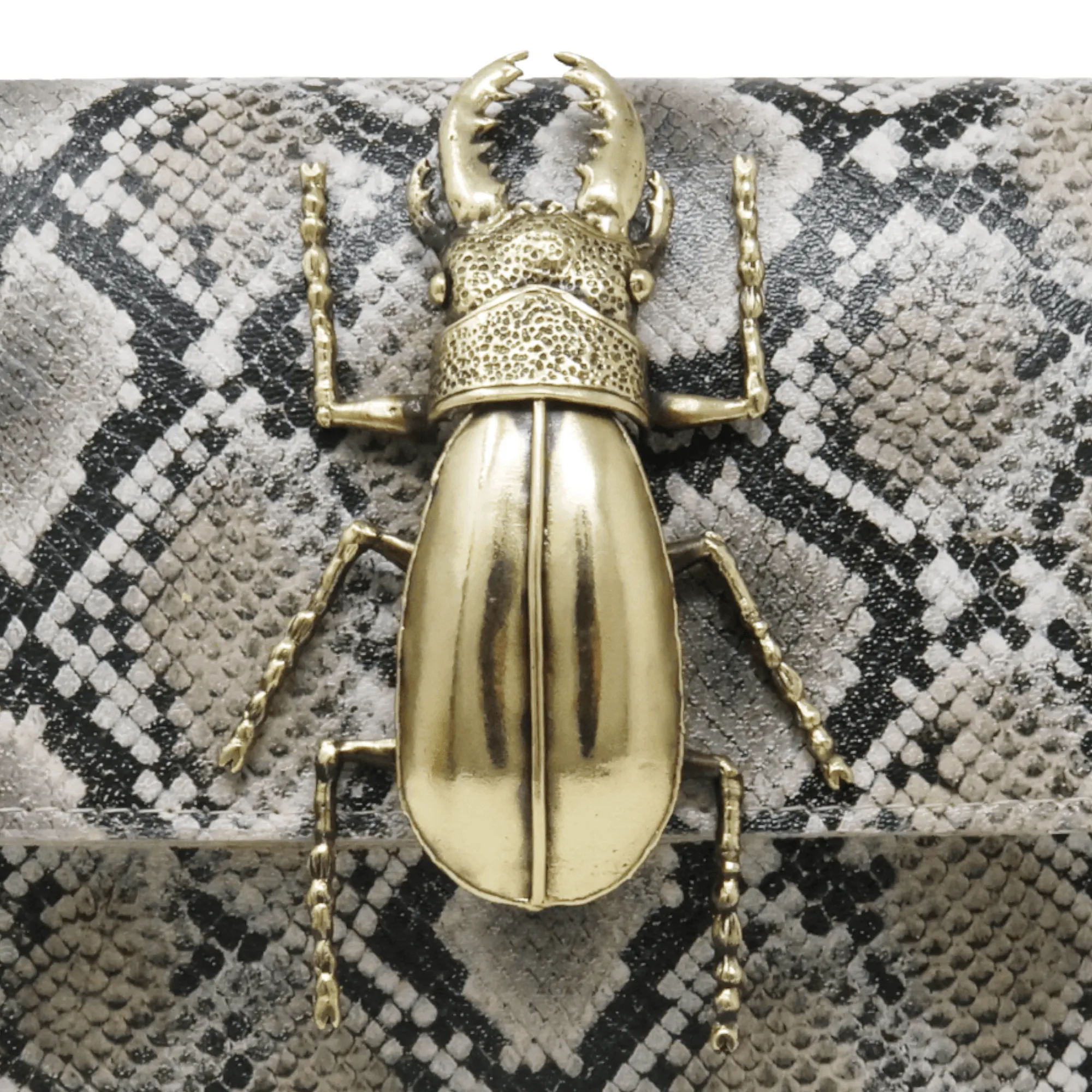 Natasha Clutch (Snake Natural)