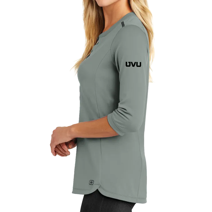 OGIO Ladies Fuse Henley- Mono Emb