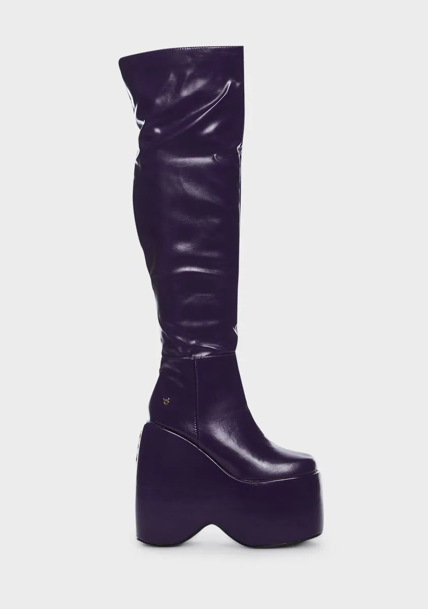 Plum Chemistry Crush Platform Boots-