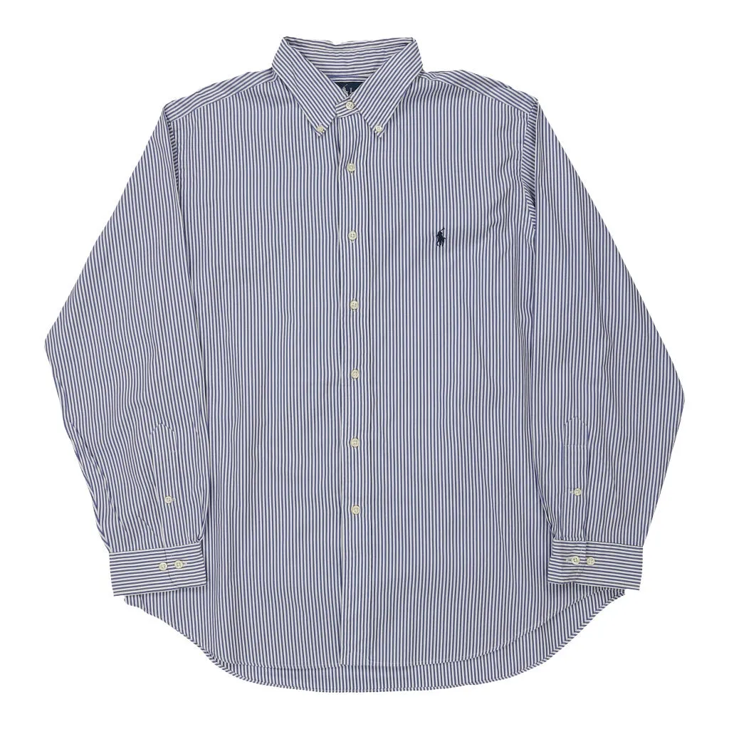 Ralph Lauren Striped Shirt - XL Blue Cotton