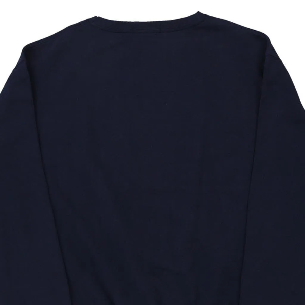 Ralph Lauren Sweatshirt - Large Navy Cotton Blend