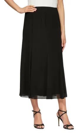 Tea-Length Panel Chiffon Skirt
