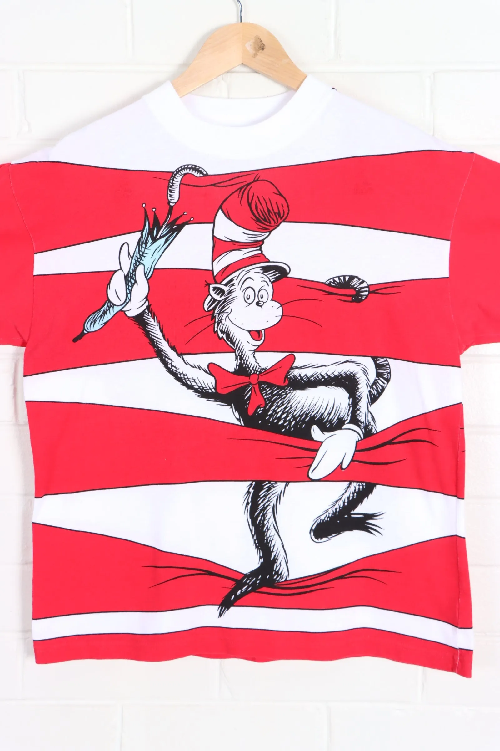 Universal Studios Dr Suess Cat In The Hat Front Back T-Shirt (M)