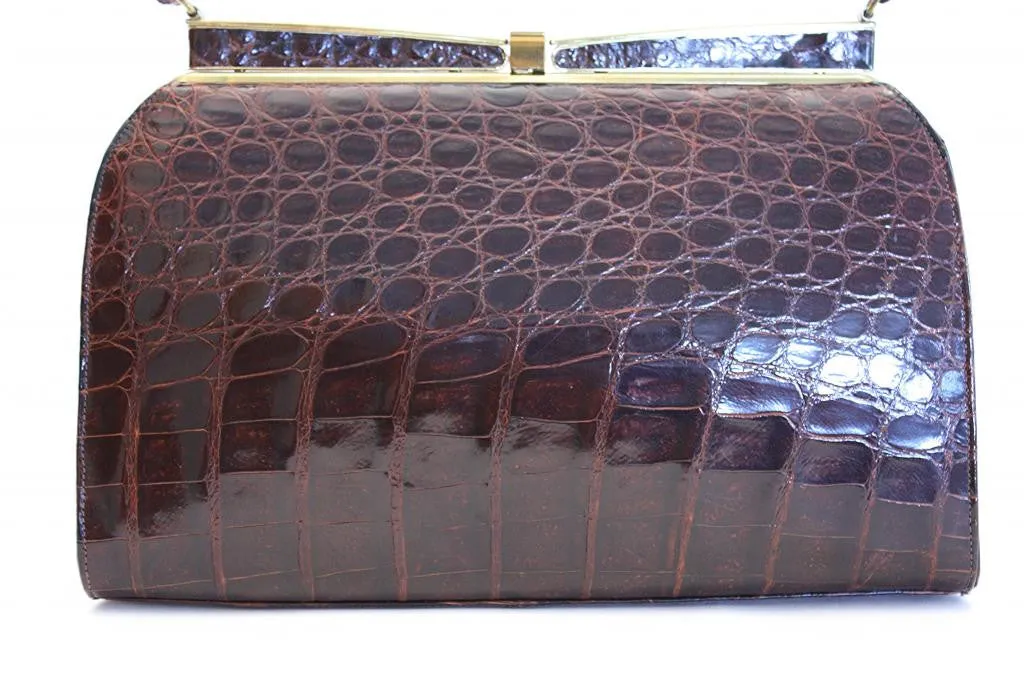 Vintage 60's Alligator Handbag